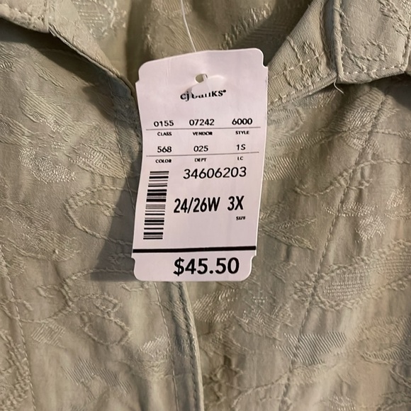 🌹NWT:CJ BANKS SNAP UP SHIRT - Picture 5 of 8